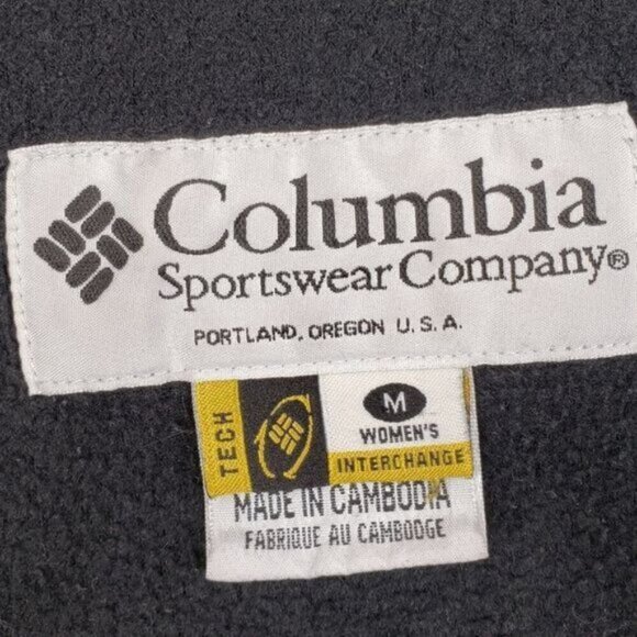 Columbia Titanium Fleece Vest Full Zip Black Women's Size Medium Outdoor Hiking - Picture 8 of 14